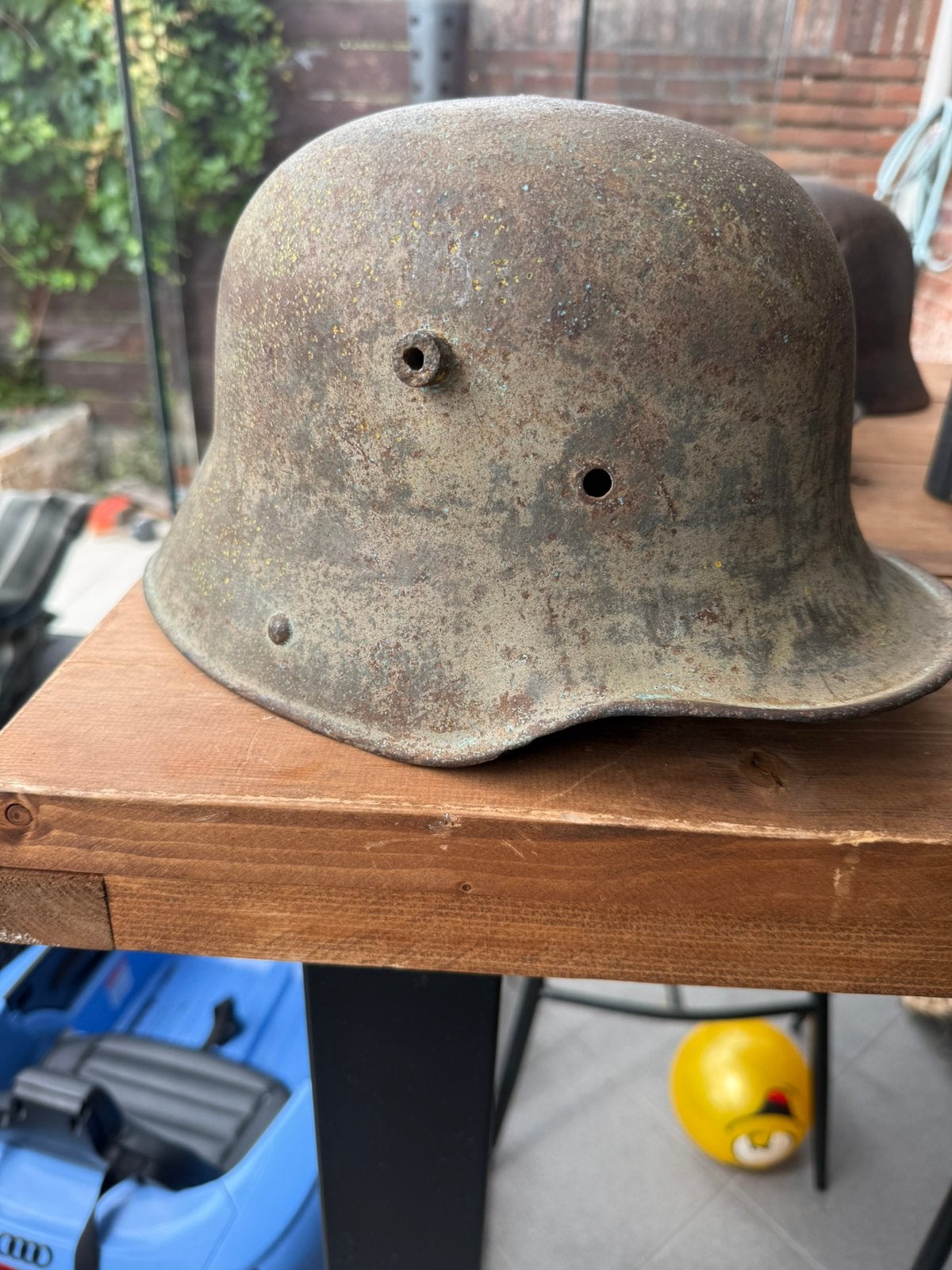 Duitse helm WO1, Verzamelen, Ophalen of Verzenden