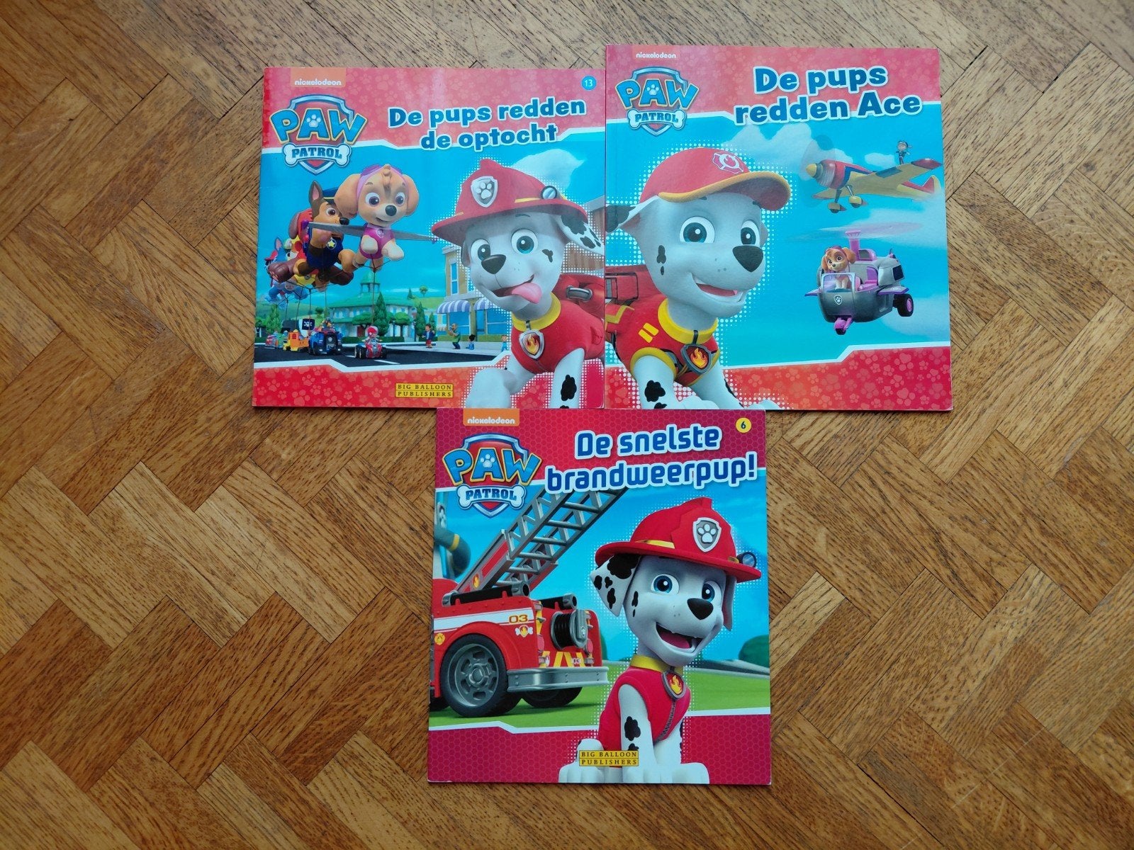 3 dunne boekjes van Paw Patrol, Ophalen of Verzenden, Gelezen