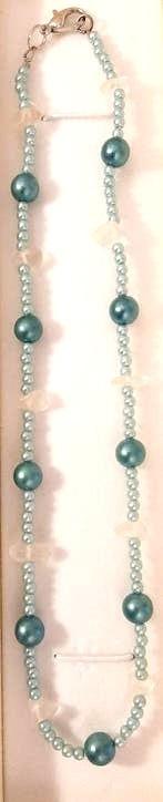 Te koop: Mooie kort turquoise halsketting, Ophalen, Nieuw, Groen, Overige materialen