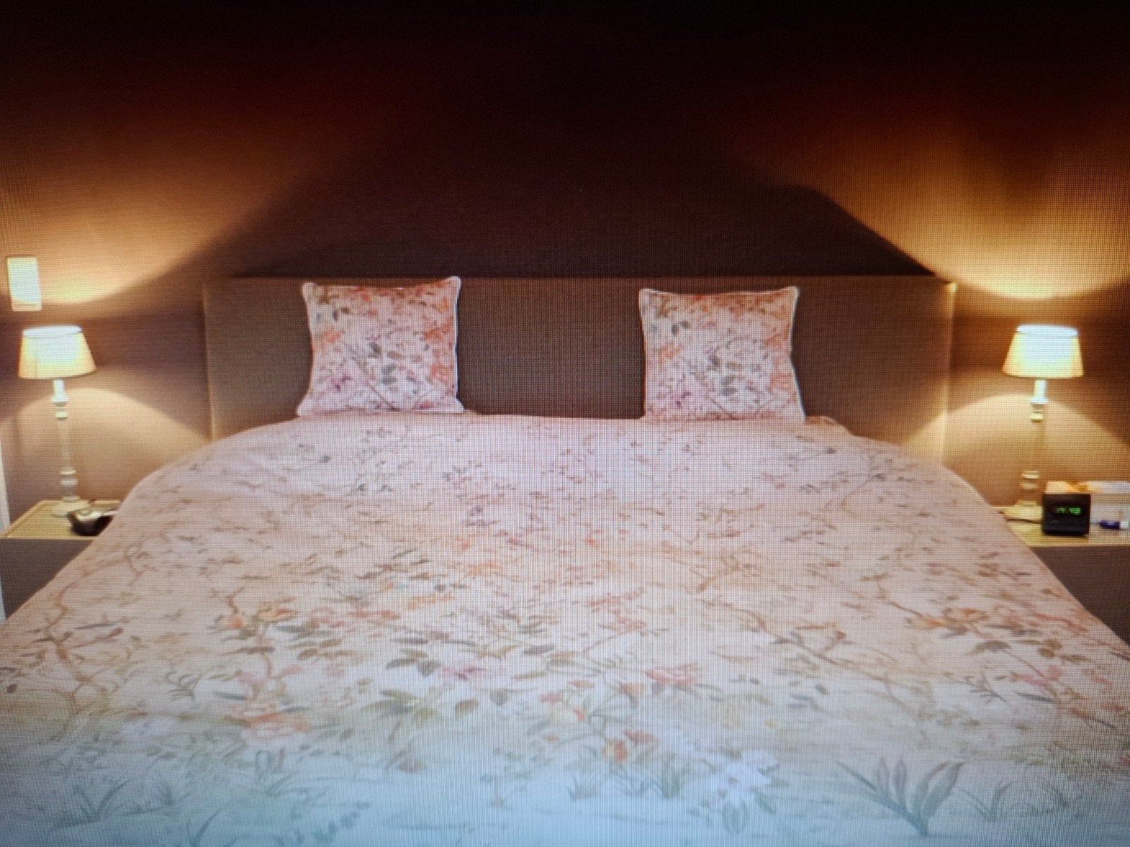 Elektrische boxspring 180x220, Beige, Enlèvement, Utilisé, 180 cm