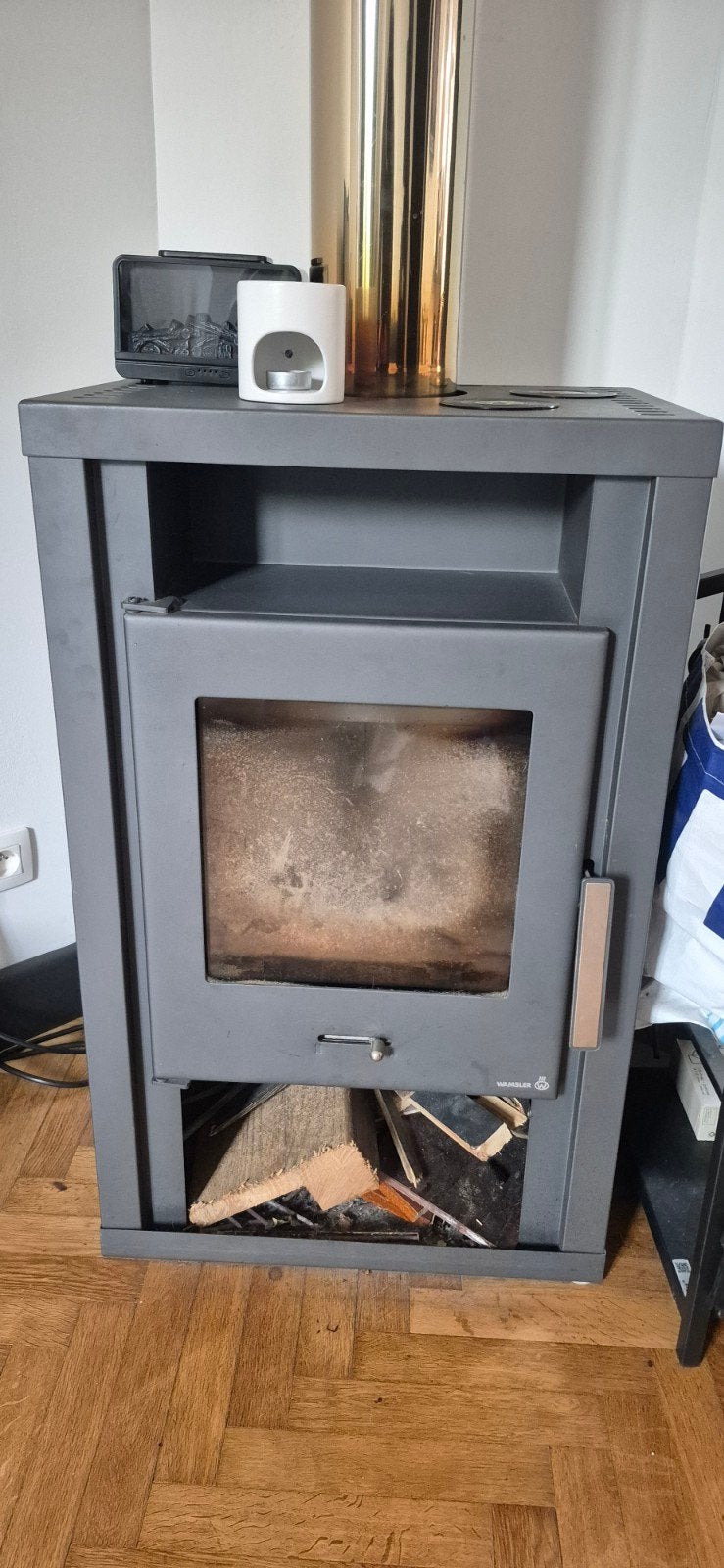 Poêle à bois Wamsler 6/8kw 150mm, Maison & Meubles, Poêles, Poêle à bois, Bois, Enlèvement