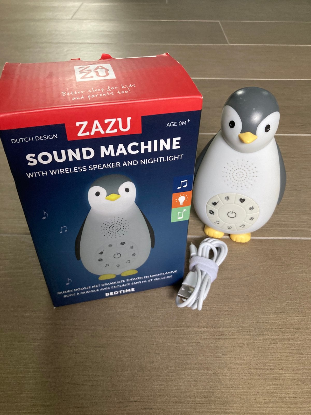 Zazu pinguin white noise en lampje, Ophalen, Zo goed als nieuw