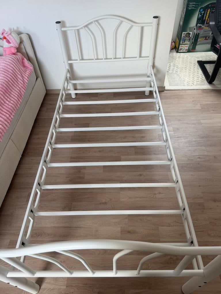 Lit 90x200cm, Ophalen, Gebruikt, 180 cm of meer, 85 tot 100 cm