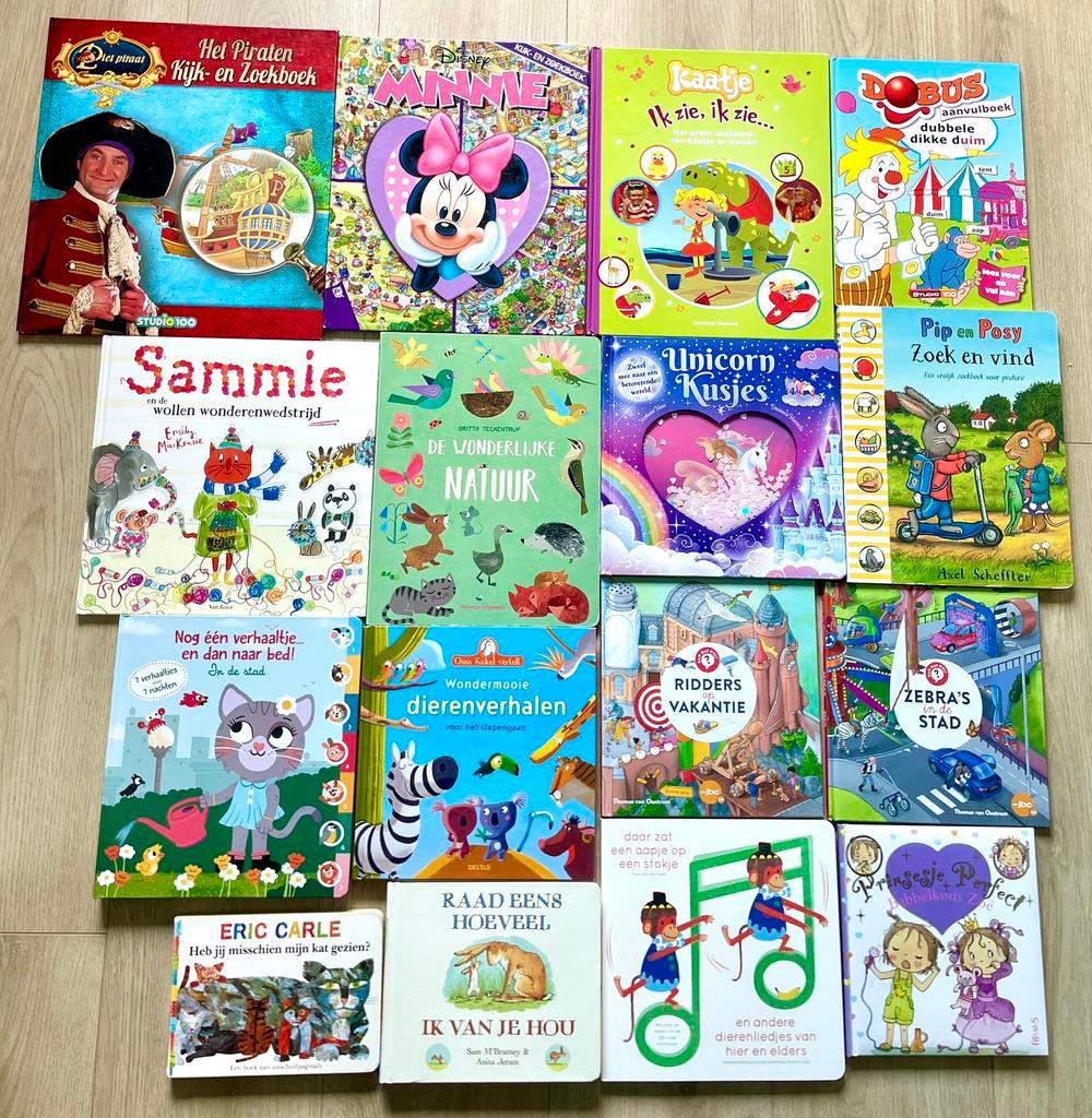 Kleuter- en peuterboeken:Kaatje,Piet P.,Minnie,Bumba,Bobbi,…, Boeken, Jongen of Meisje, Voorleesboek, Ophalen of Verzenden, Zo goed als nieuw