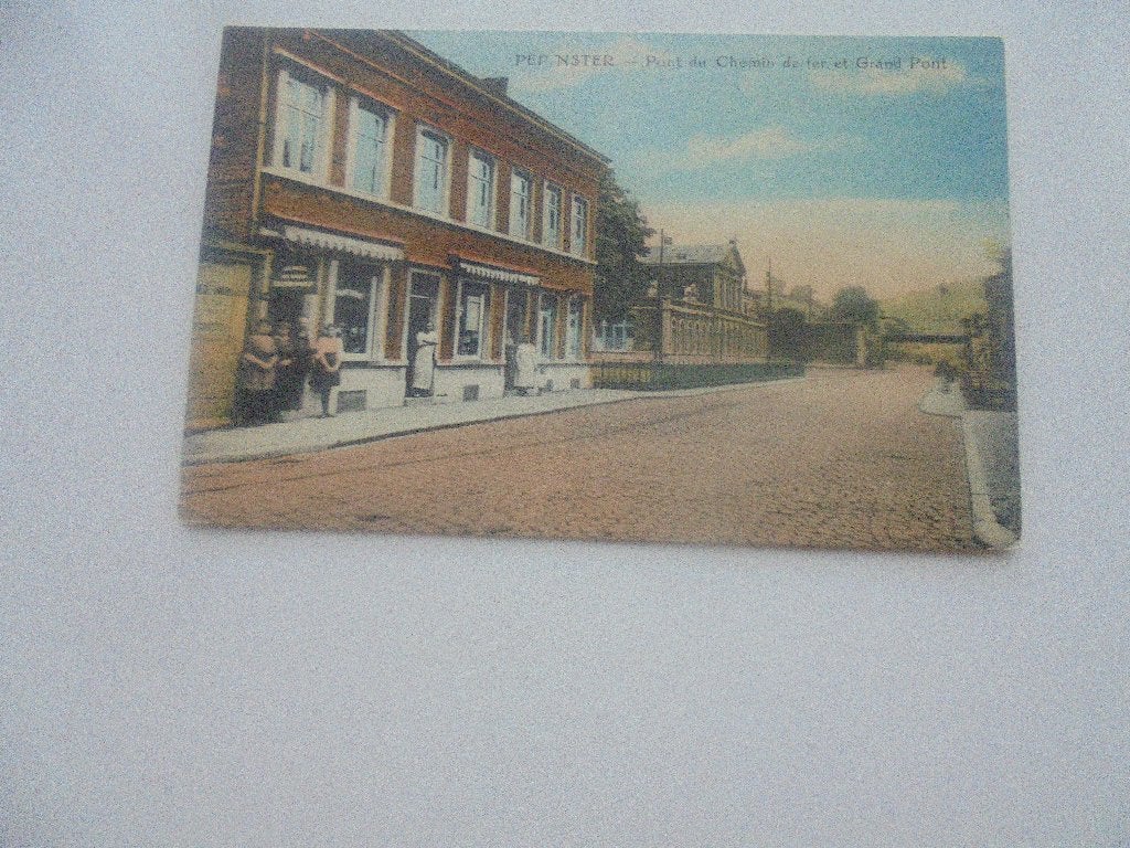 pepinster- pont du chemin de fer, Envoi, 1920 à 1940, Non affranchie, Liège