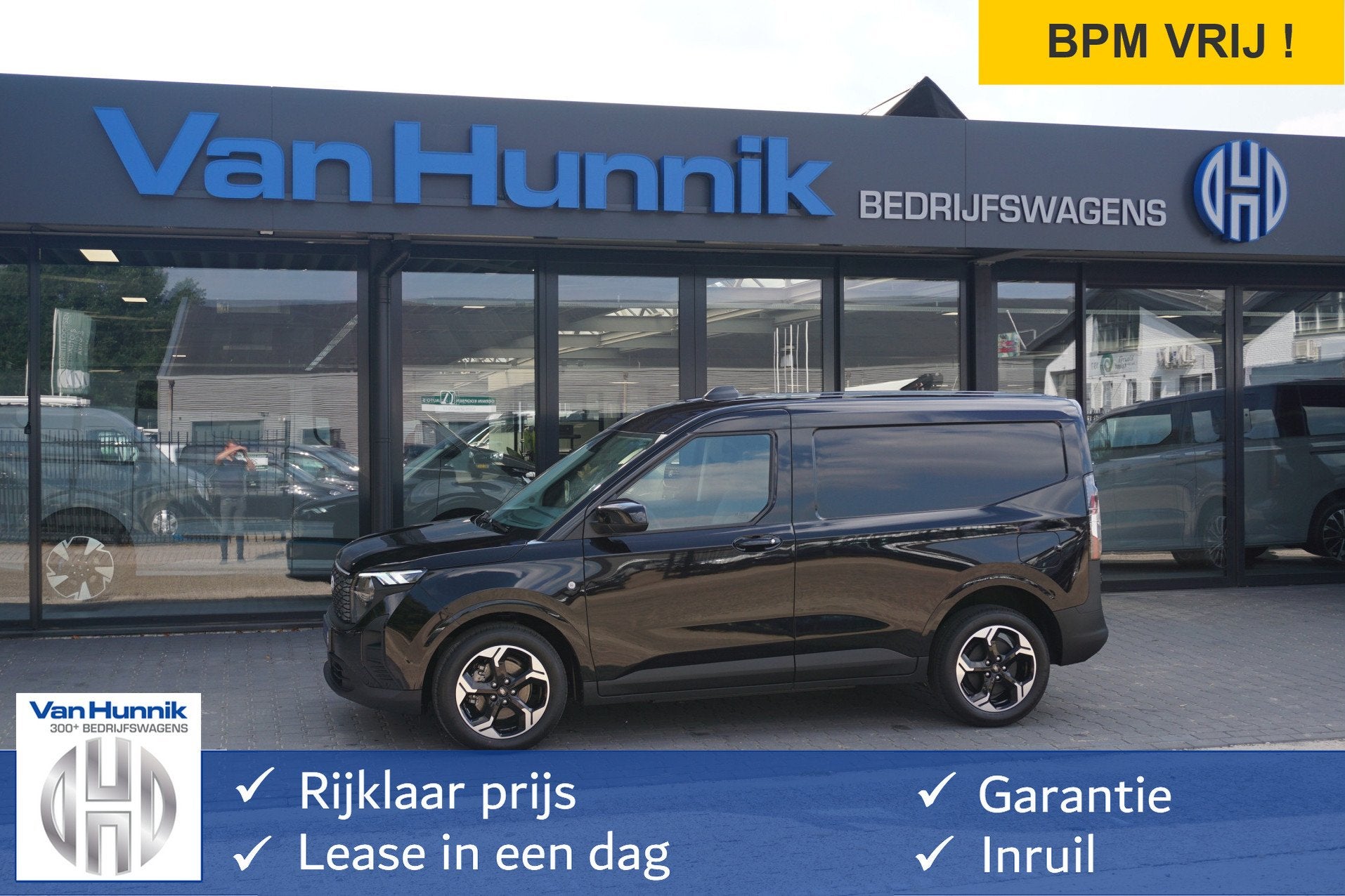 Ford Transit Courier Limited Elektrisch 46 kWh 136PK Apple C, Gebruikt, 750 kg, Zwart, 1524 kg