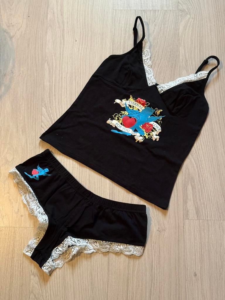 Nieuw zwart setje van B (M)., Ophalen of Verzenden, Zwart, Setje