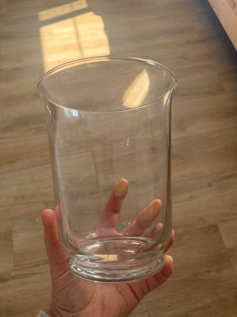 Te koop glazen vaas, Huis en Inrichting, Ophalen, Nieuw, Transparant, Glas