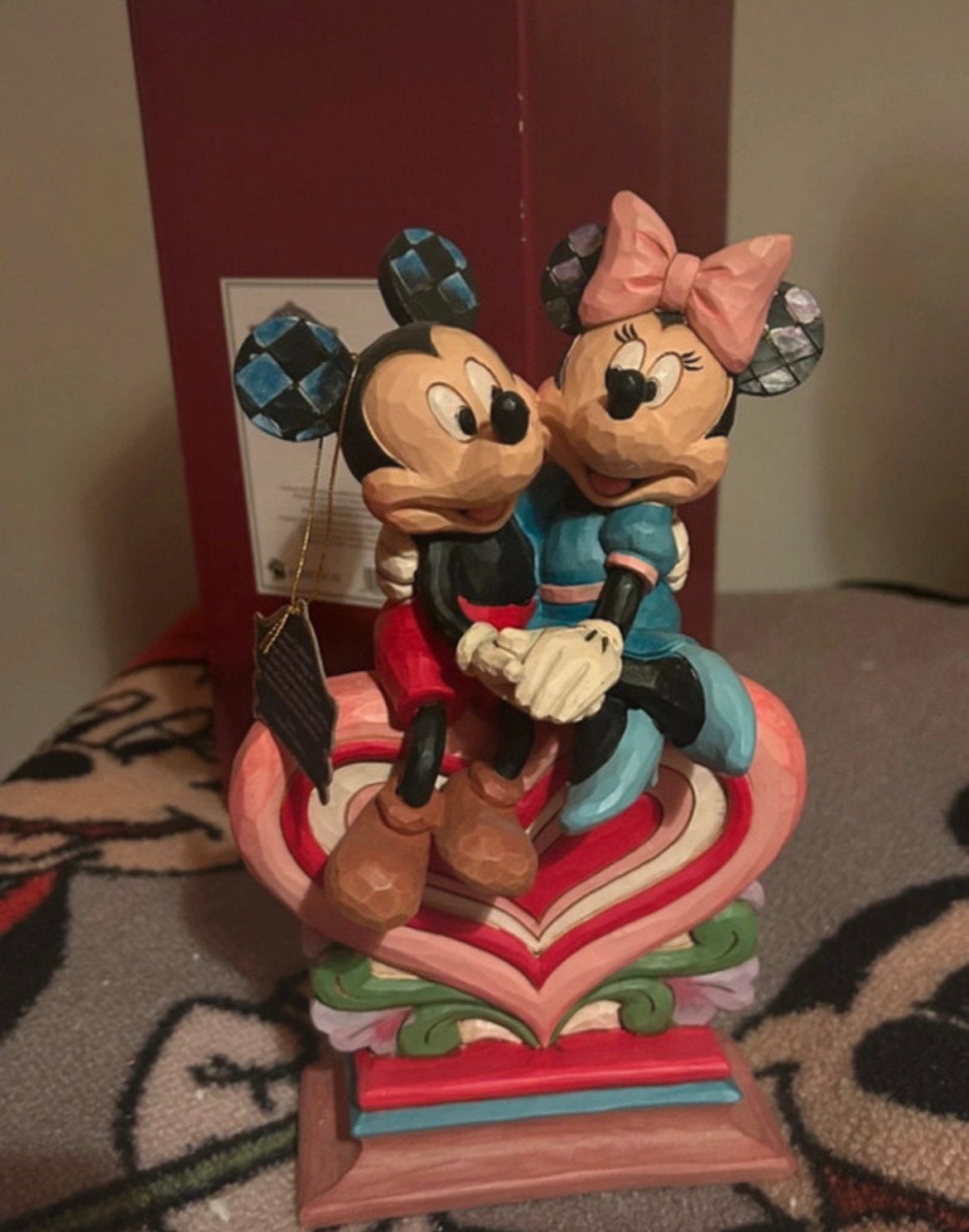 Disney Traditions - Mickey en Minnie Mouse - heart, Enlèvement ou Envoi, Mickey Mouse, Neuf, Statue ou Figurine
