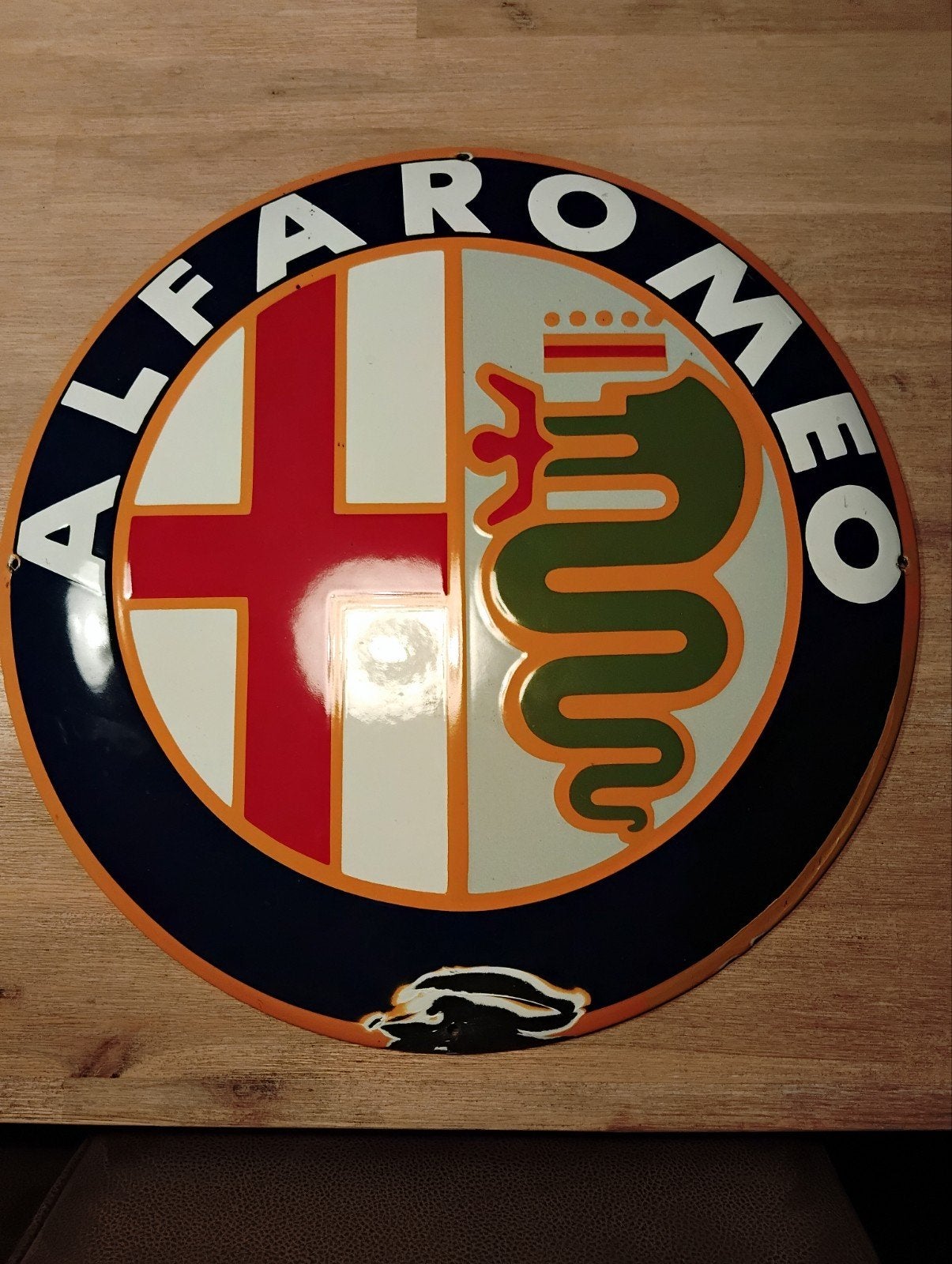 assiette en émail Alfa Romeo, Antiquités & Art, Enlèvement