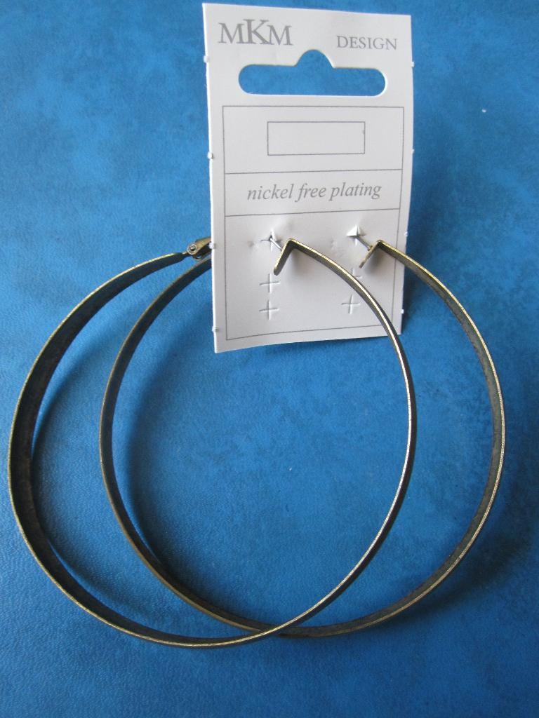 Boucles d'oreilles en cuivre 8 cm (neuves), Bijoux, Sacs & Beauté, Boucles d'oreilles, Neuf, Enlèvement ou Envoi, Autres couleurs