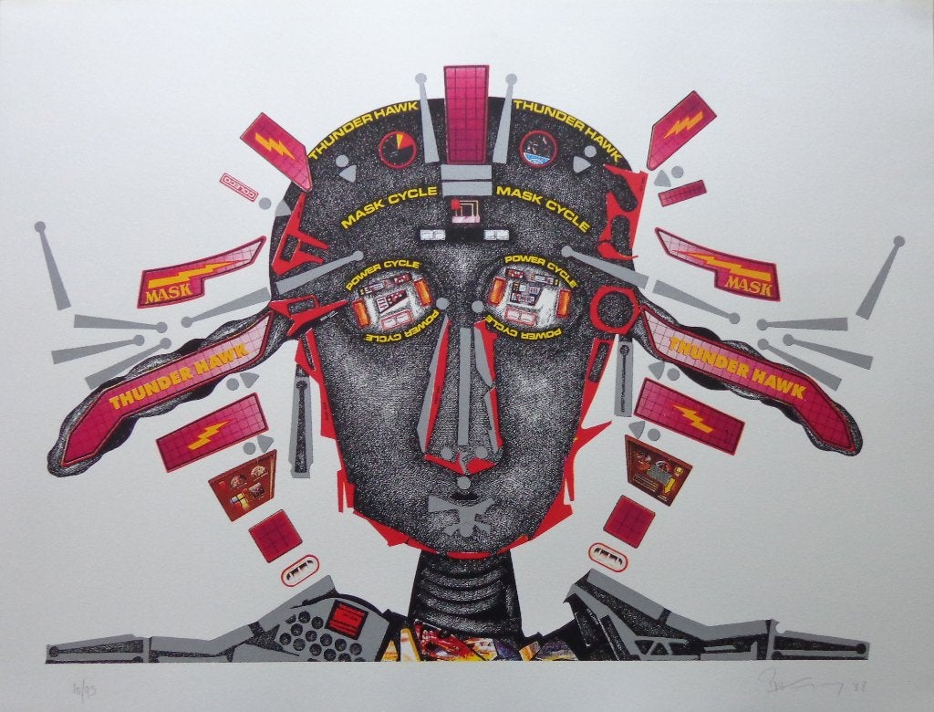 PAUL VAN HOEYDONCK / THUNDERHAWK / KLEURZEEFDRUK / 50x65cm, Gelimiteerde oplage, Ophalen of Verzenden, Personages en Fantasiefiguren