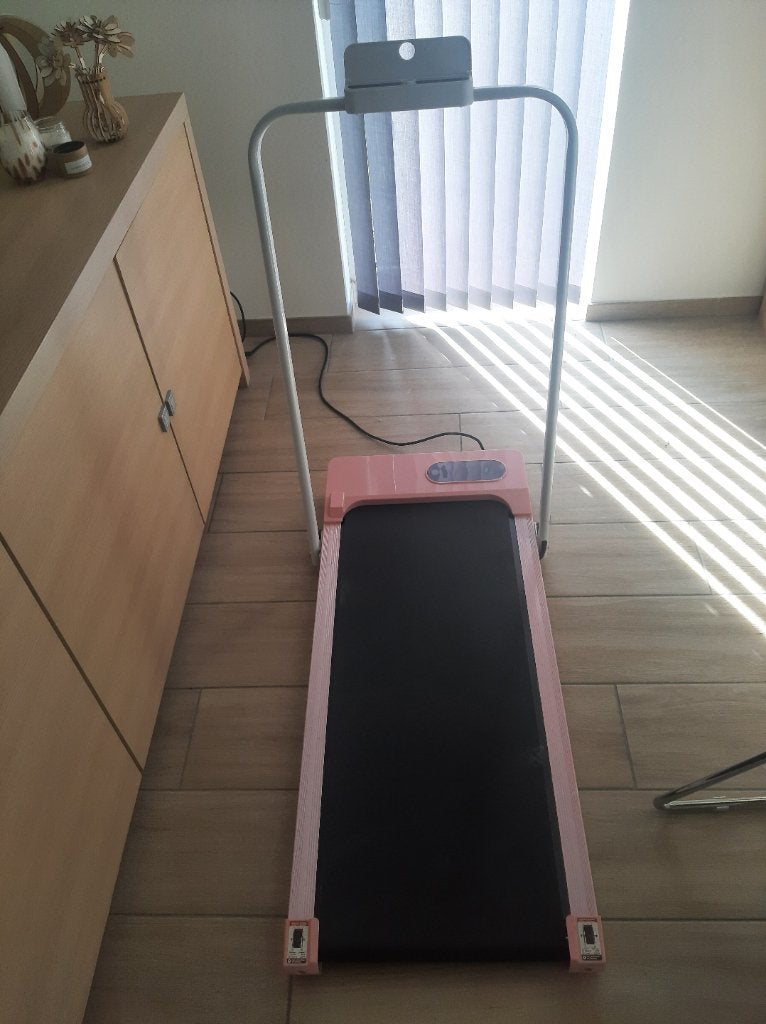 Roze Loopband 1 tot 8 km inklapbaar, Ophalen, Gebruikt, Overige materialen, Loopband
