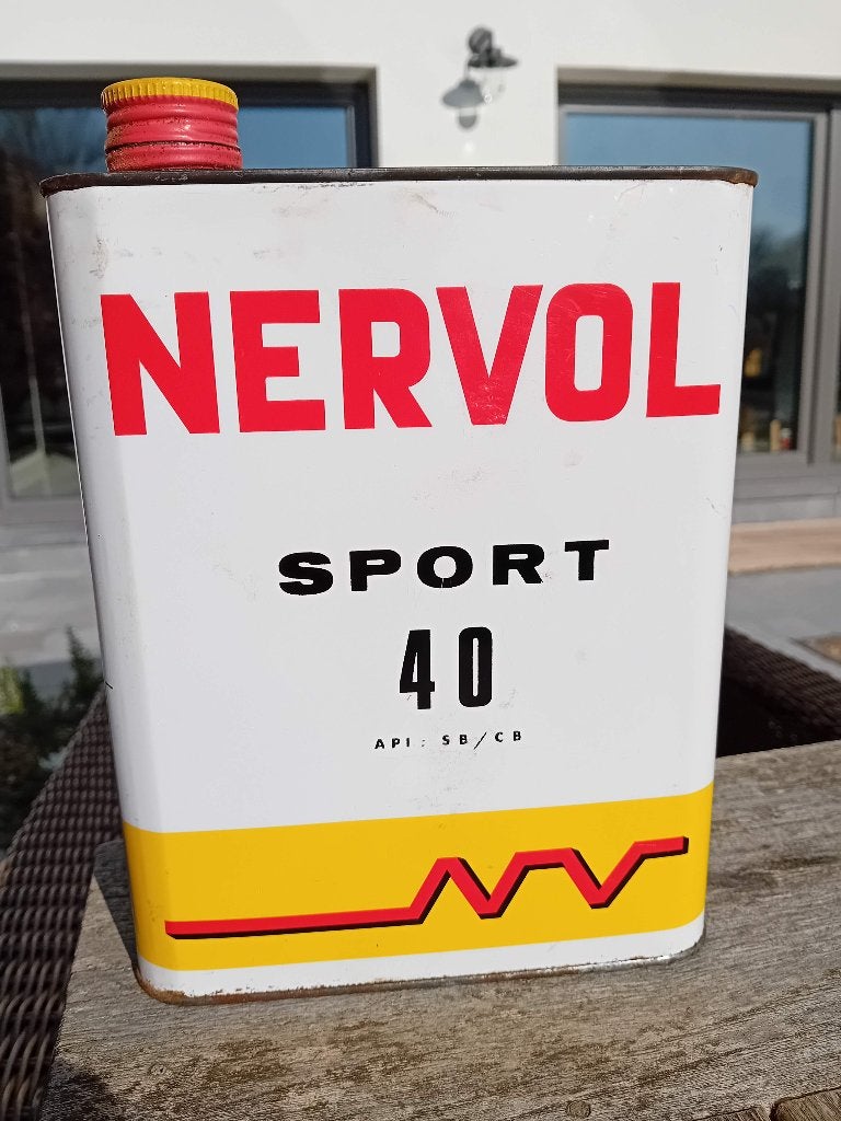 Bidon à huile vintage NERVOL SPORT 40, Enlèvement ou Envoi, Utilisé