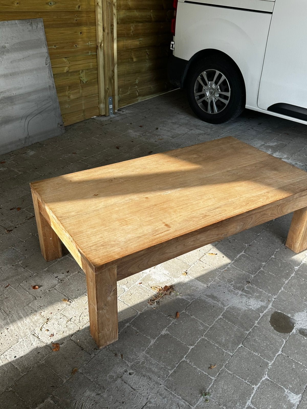 Table basse bois massif, 100 à 150 cm, Enlèvement, Utilisé, 50 à 100 cm