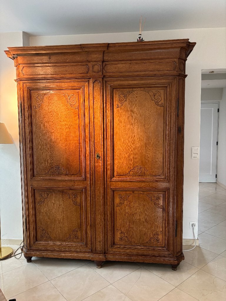 Armoire liégeoise 19 ème siècle, Avec porte(s), 150 à 200 cm, Liégeois, Enlèvement