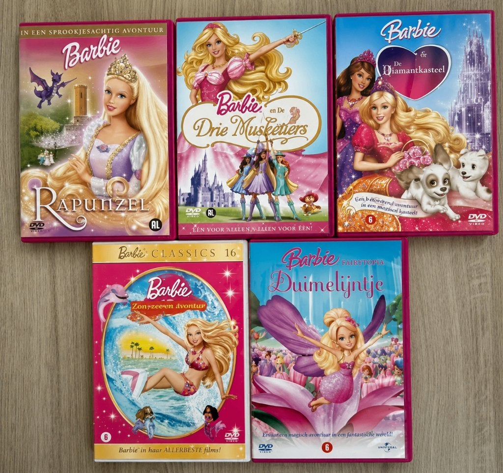 Barbie DVD's, Cd's en Dvd's, Ophalen, Alle leeftijden, Overige genres, Zo goed als nieuw