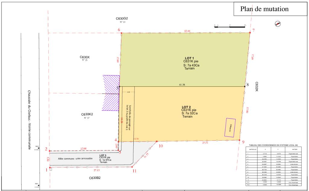 terrain a vendre (lot 2) sur Mouscron, Immo, Terrains & Terrains à bâtir, 500 à 1000 m²