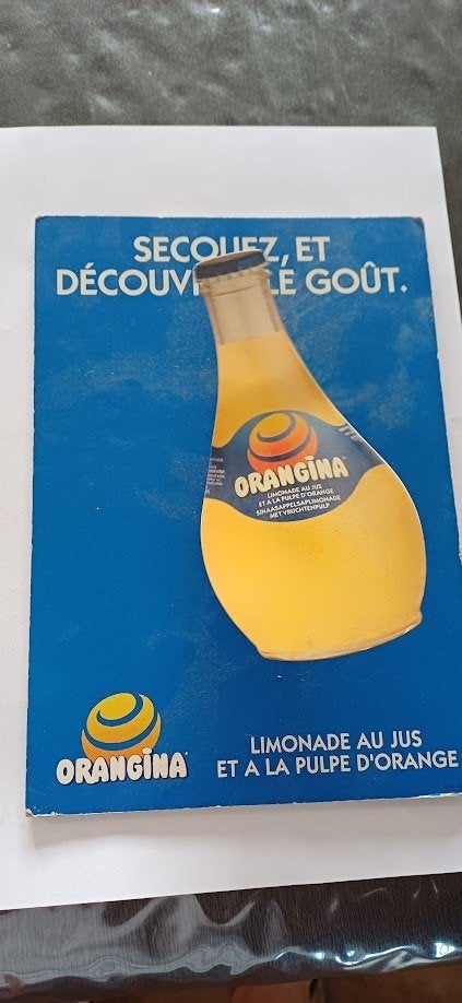 Reclamekaart Orangina, Ophalen of Verzenden
