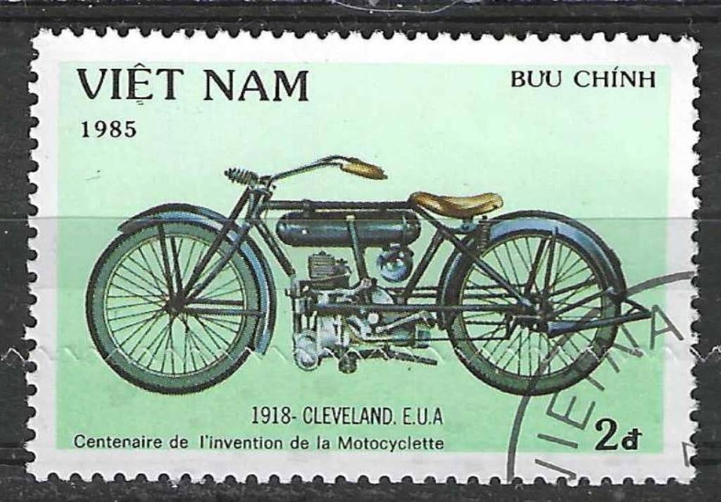 Vietnam 1985 - Yvert 594 - 100 jaar Moto - Harley (ST), Verzenden, Gestempeld