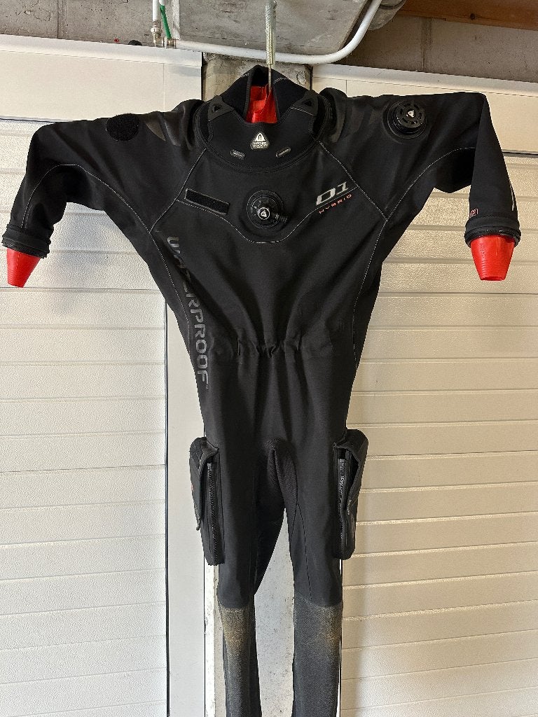 WATERPROOF D1 droogpak hybryde, Ophalen, Zo goed als nieuw, Duikpak