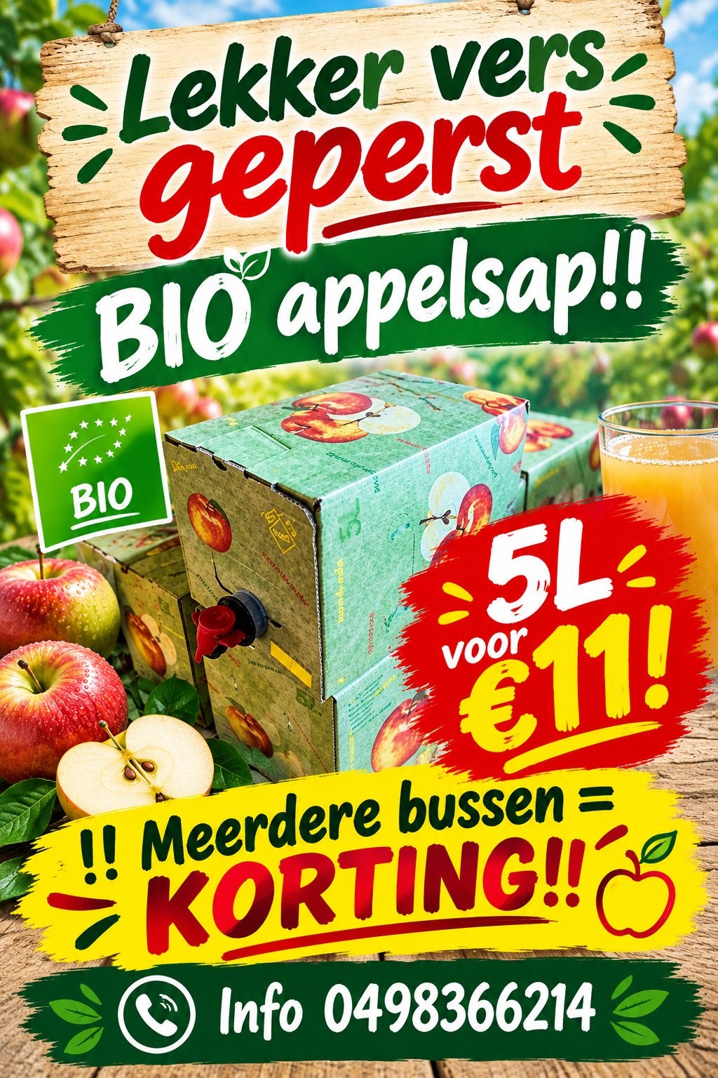 Vers bio Appelsap, Tuin en Terras, Ophalen