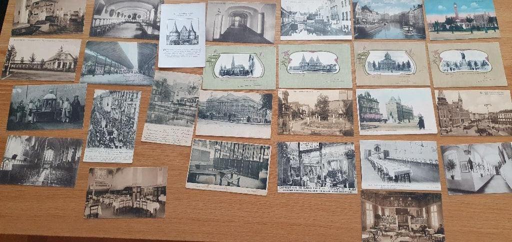 27 Oude Postkaarten van Gent (begin jaren 1900), Verzamelen, Ophalen of Verzenden