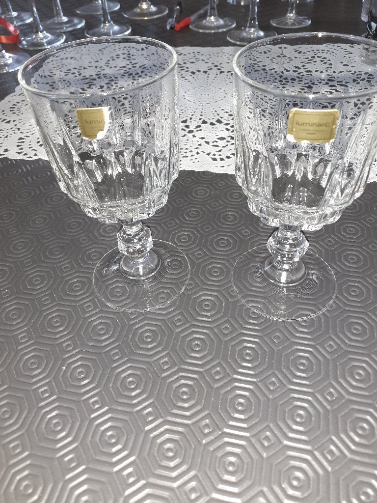 Verres LUMINARC (étiquette) sur pieds (vins ou apéro), Enlèvement