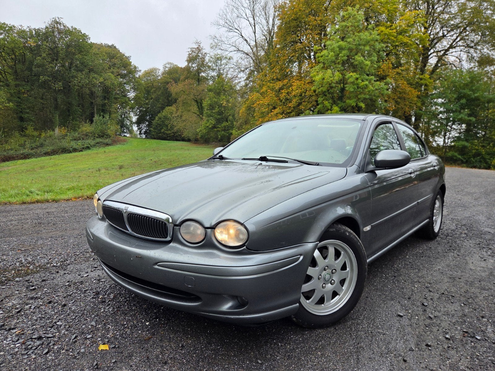 Jaguar X type 2.0D /// 157.000km ,08-2005 ///, Autos, Cuir, Argent ou Gris, Achat, Boîte manuelle