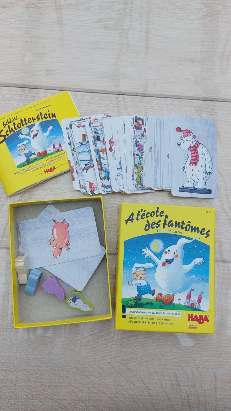 Jeu HABA - A l'école des fantômes, Enlèvement ou Envoi, Comme neuf, Carte(s) à jouer
