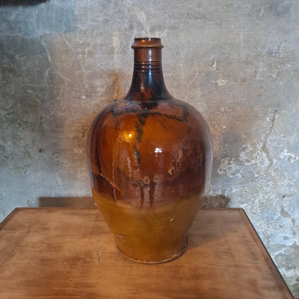Beau pot en terre cuite italien antique, pichet., Antiquités & Art, Enlèvement