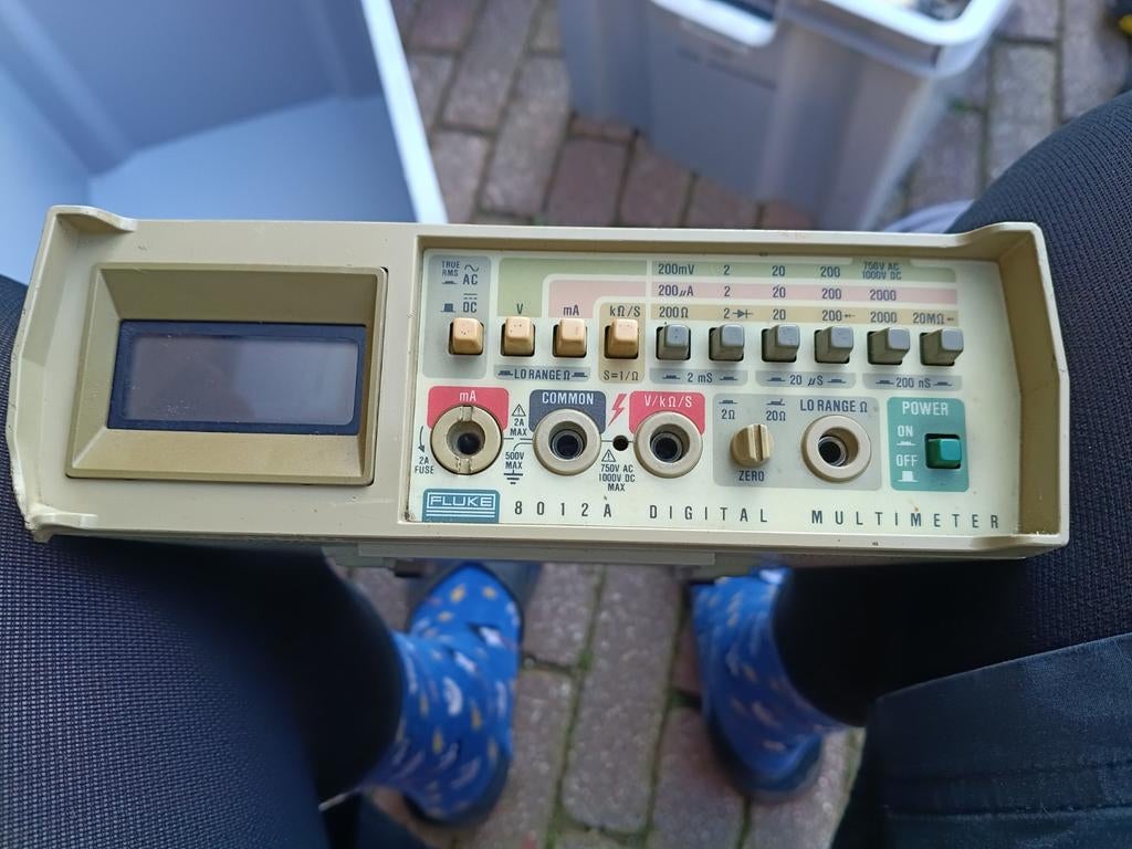 Multimeter fluke, Ophalen