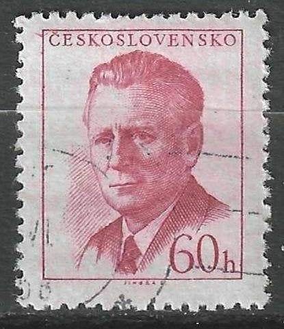 Tchécoslovaquie 1958 - Yvert 993 - Antonin Novotny (ST), Envoi, Affranchi