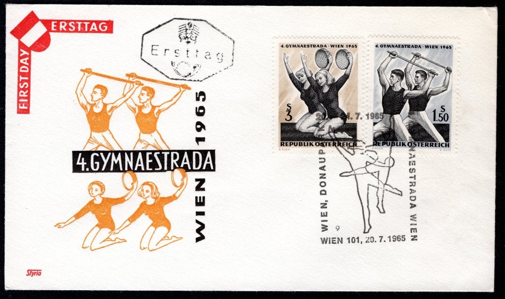 OOSTENRIJK Yt. 1026/1027 FDC 1965, Postzegels en Munten, Postzegels | Europa | Oostenrijk, Verzenden, Gestempeld