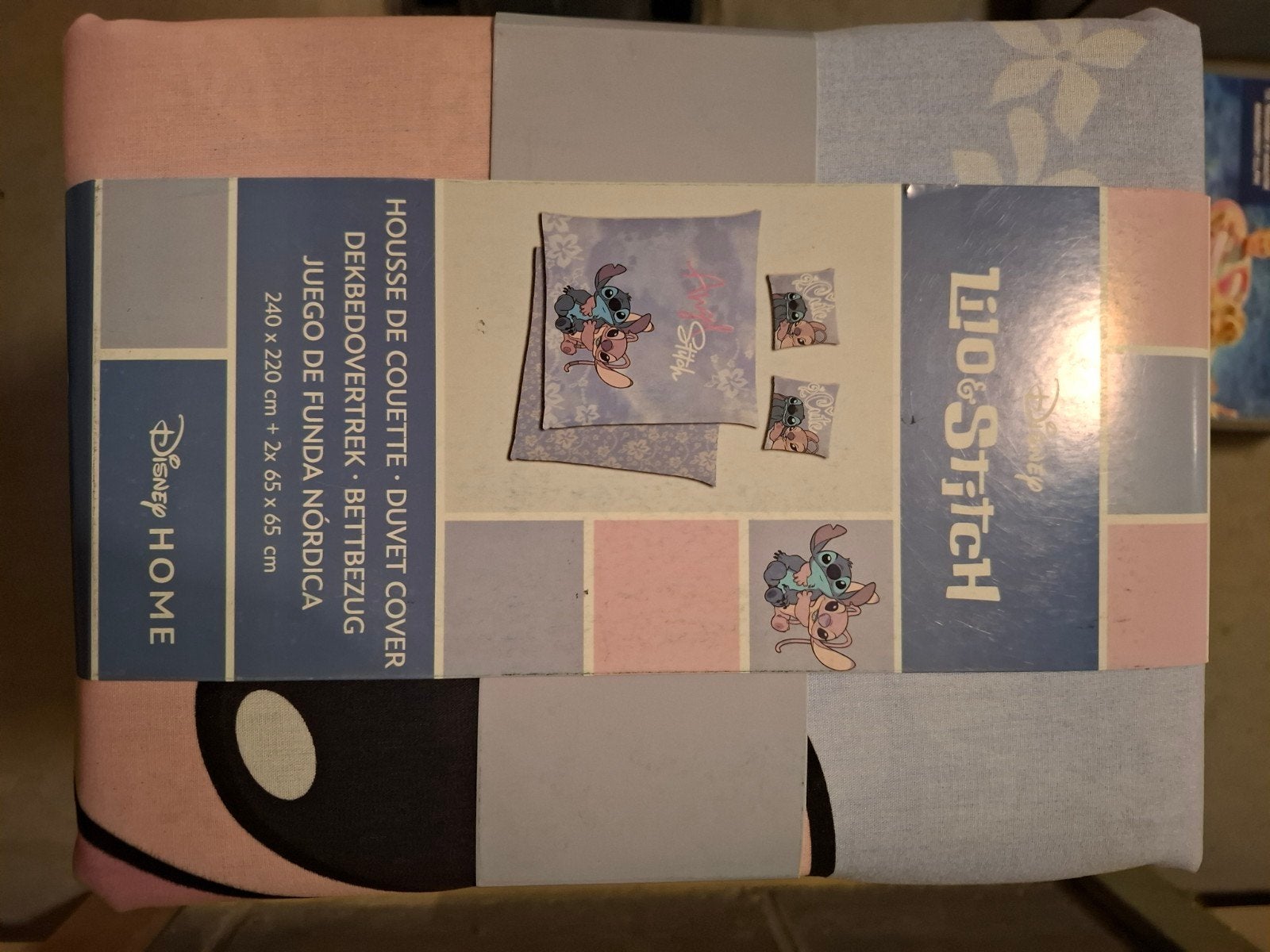 housse de couette lilo &stitch, Maison & Meubles, Enlèvement, Neuf, Deux personnes, Housse de couette