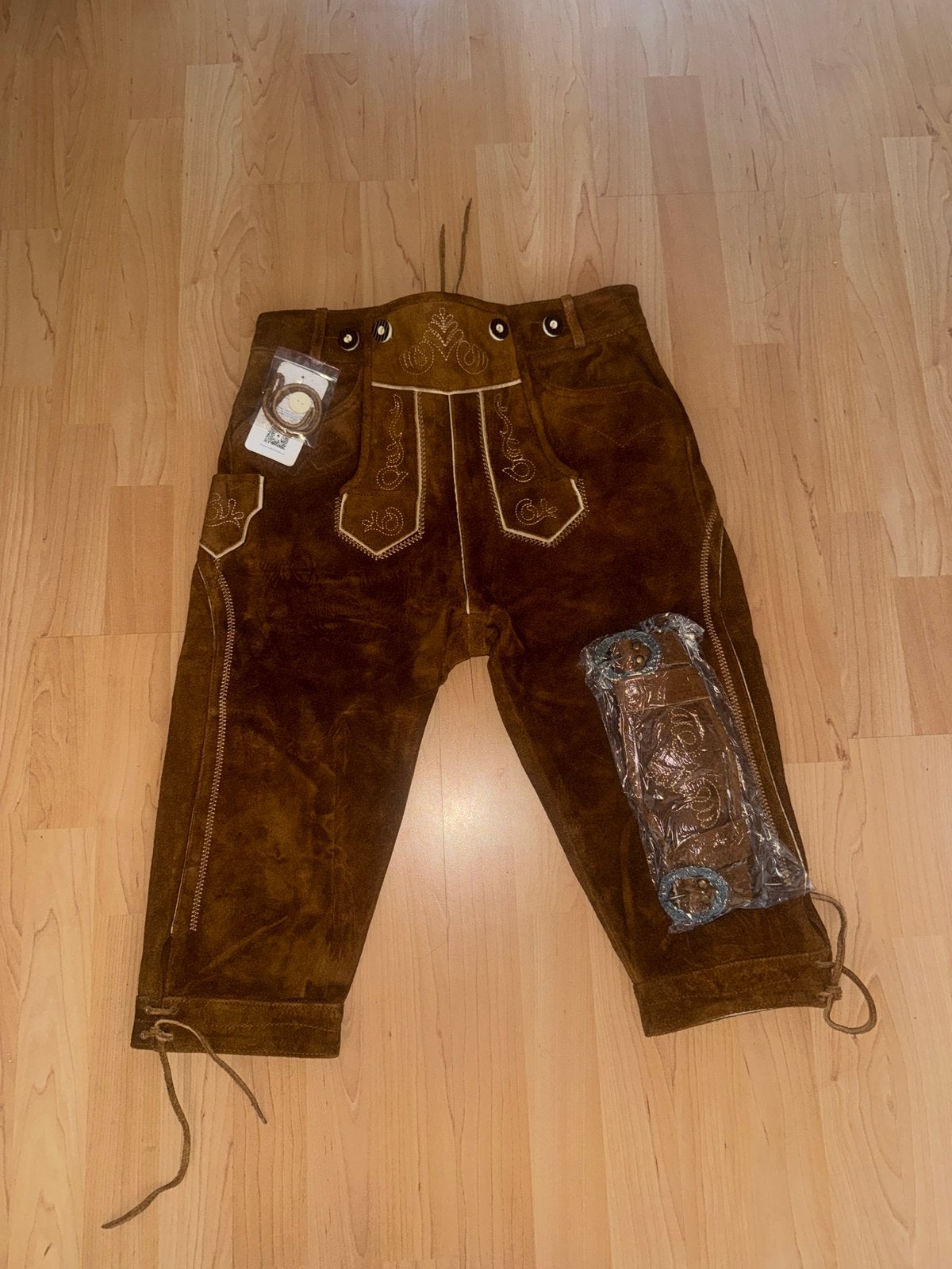 Lederhose homme en cuir, Enlèvement ou Envoi, Neuf, Taille 48/50 (M), Brun