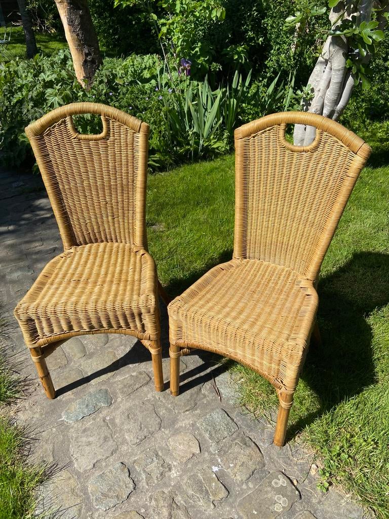 Deux chaises en rotin, Jardin & Terrasse, Chaises de jardin, Enlèvement, Utilisé, Rotin