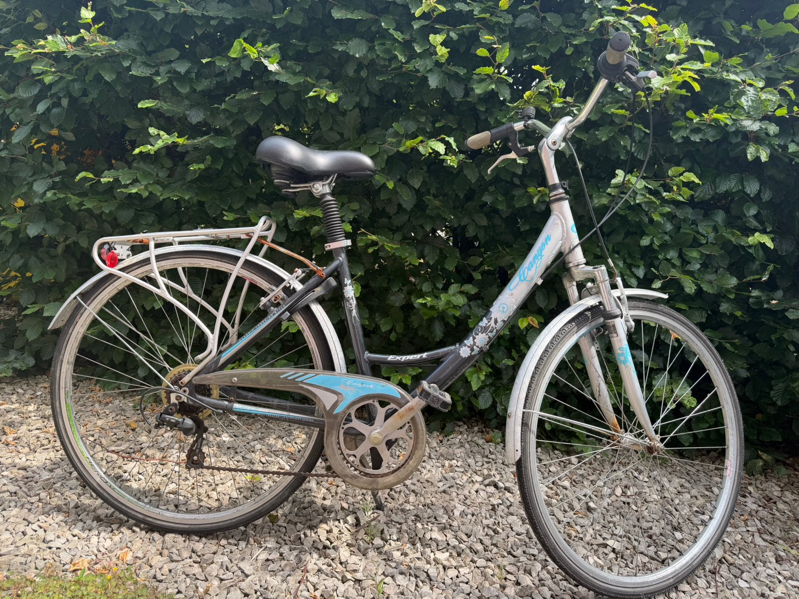 Damesfiets, 6 versnellingen, framemaat 46 cm, Fietsen en Brommers, Gebruikt, Velgrem, (Extra) lage instap, Minder dan 47 cm