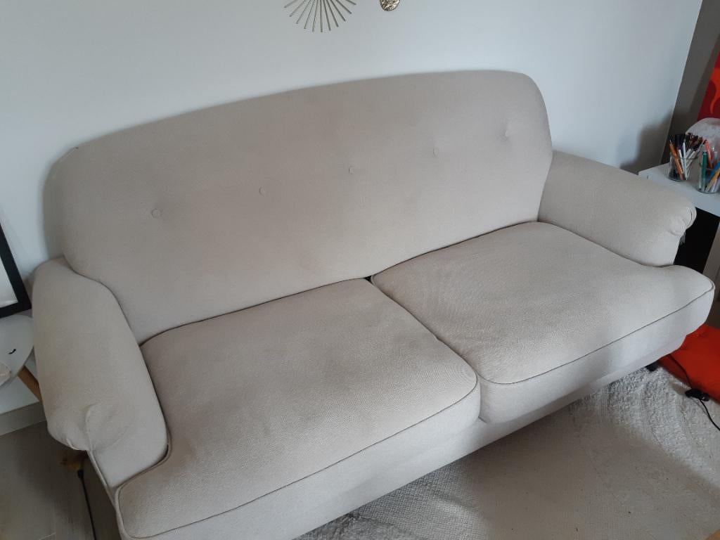 Divan 2 places super confortable!, Moins de 150 cm, Banc droit, Enlèvement, Utilisé