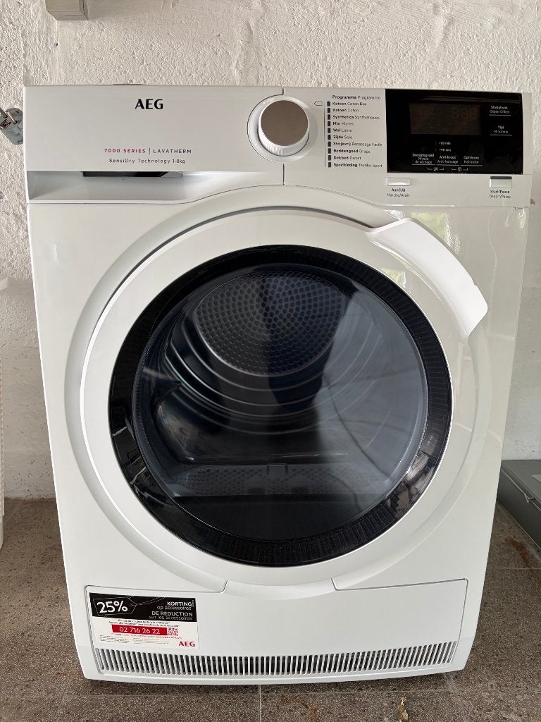 Droogkast AEG 7000 series 8kg, Ophalen, 6 tot 8 kg, Anti-kreukfase, Zo goed als nieuw