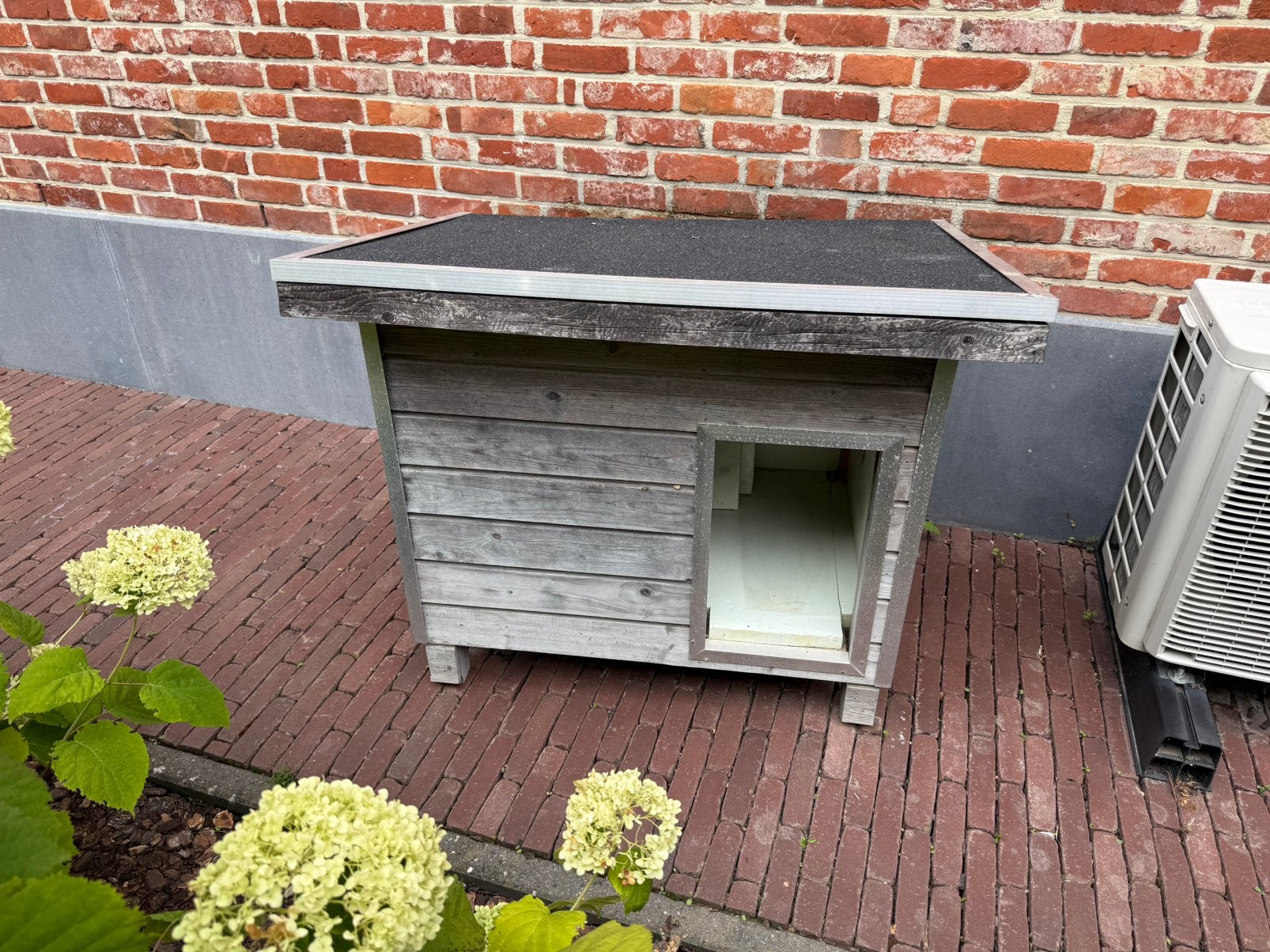 Hondenhok, kattenhok in hout, Ophalen, 65 tot 100 cm, Hondenhok, Zo goed als nieuw