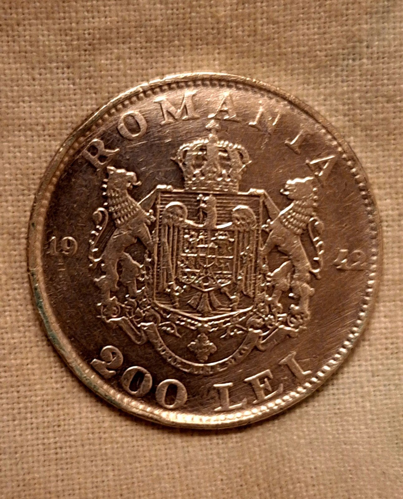 Zilveren 200 Lei 1942 – Koninkrijk Roemenië (Koning Mihai I, Timbres & Monnaies, Enlèvement ou Envoi, Argent