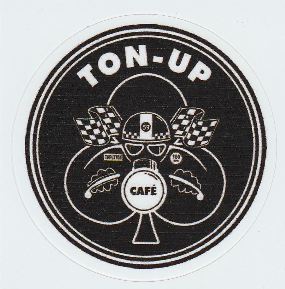 Ton Up Cafe Racer sticker #1, Verzenden