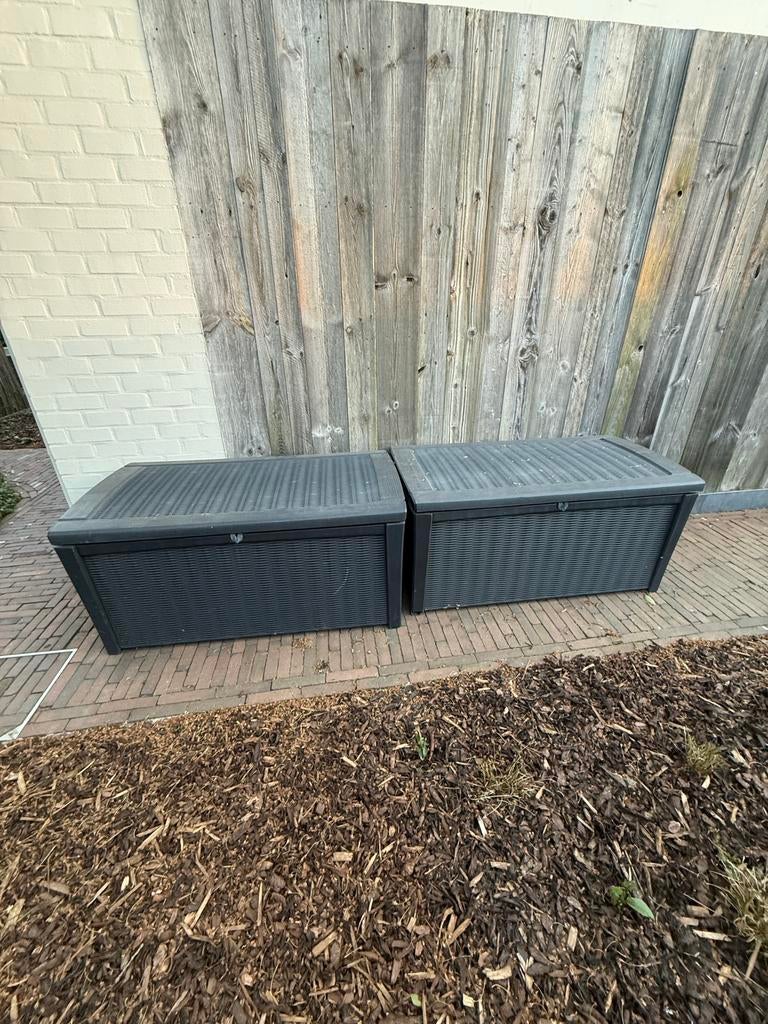 2 kussen opberg boxen, Tuin en Terras, Ophalen, Zo goed als nieuw