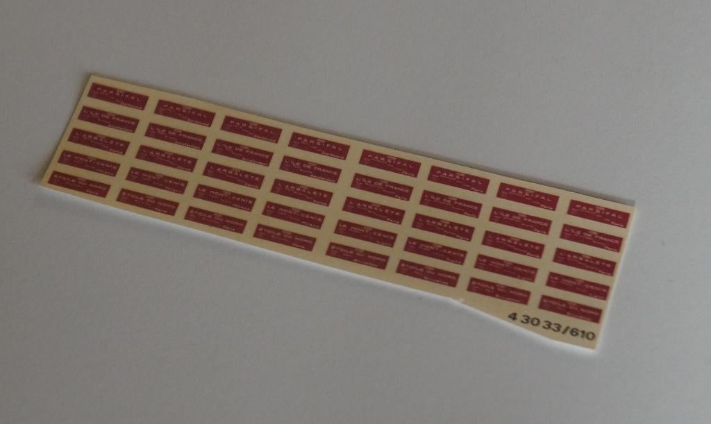 1 lot de décalque SNCB NMBS ho, Hobby en Vrije tijd, Locomotief, Gelijkstroom of Wisselstroom, Analoog, Ophalen of Verzenden