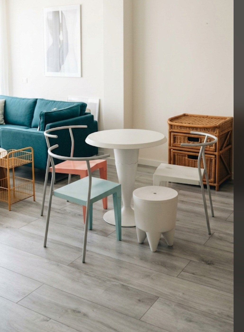 philip starck,Kartell, tafel ,stoelen en krukje, Ophalen of Verzenden