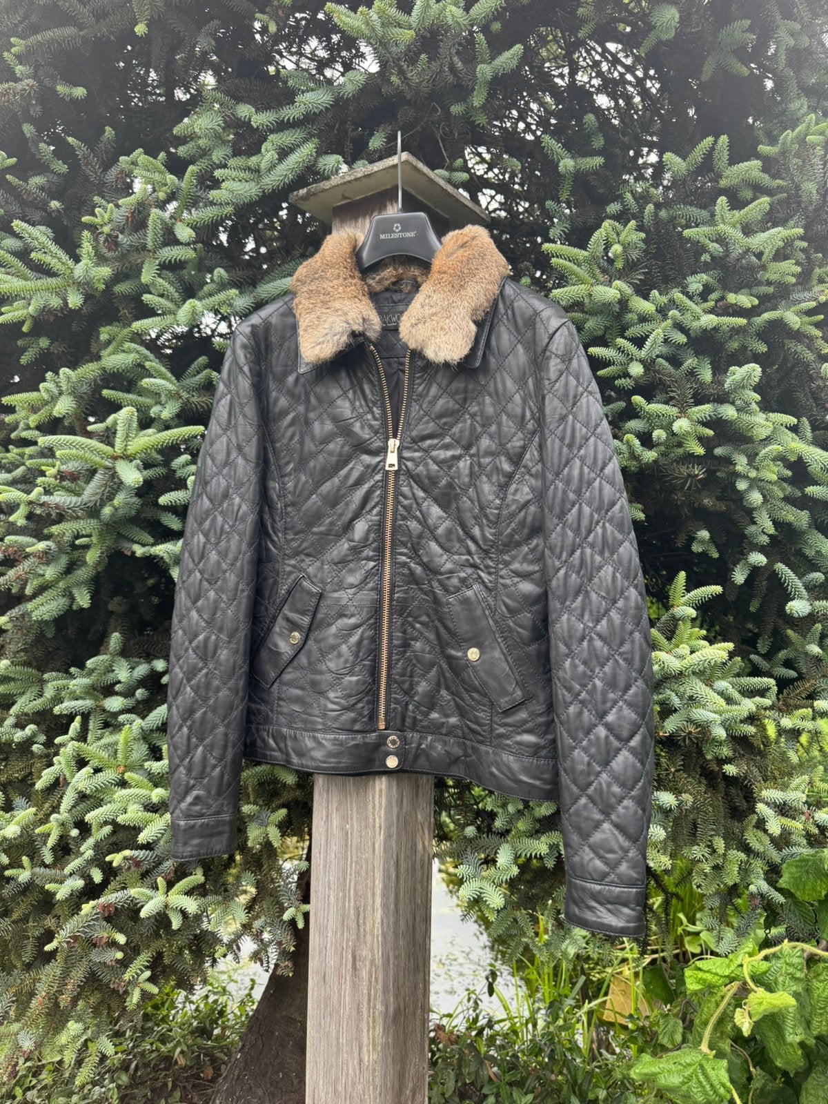Leren jas Oakwood - medium, Kleding | Dames, Ophalen of Verzenden, Zo goed als nieuw, Zwart