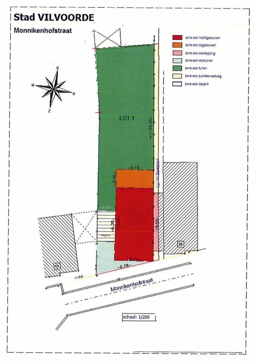 Bouwgrond voor een 3 gevel woning in Houtem (vlak bij Zemst), Immo, Gronden en Bouwgronden, Vilvoorde, 200 tot 500 m²