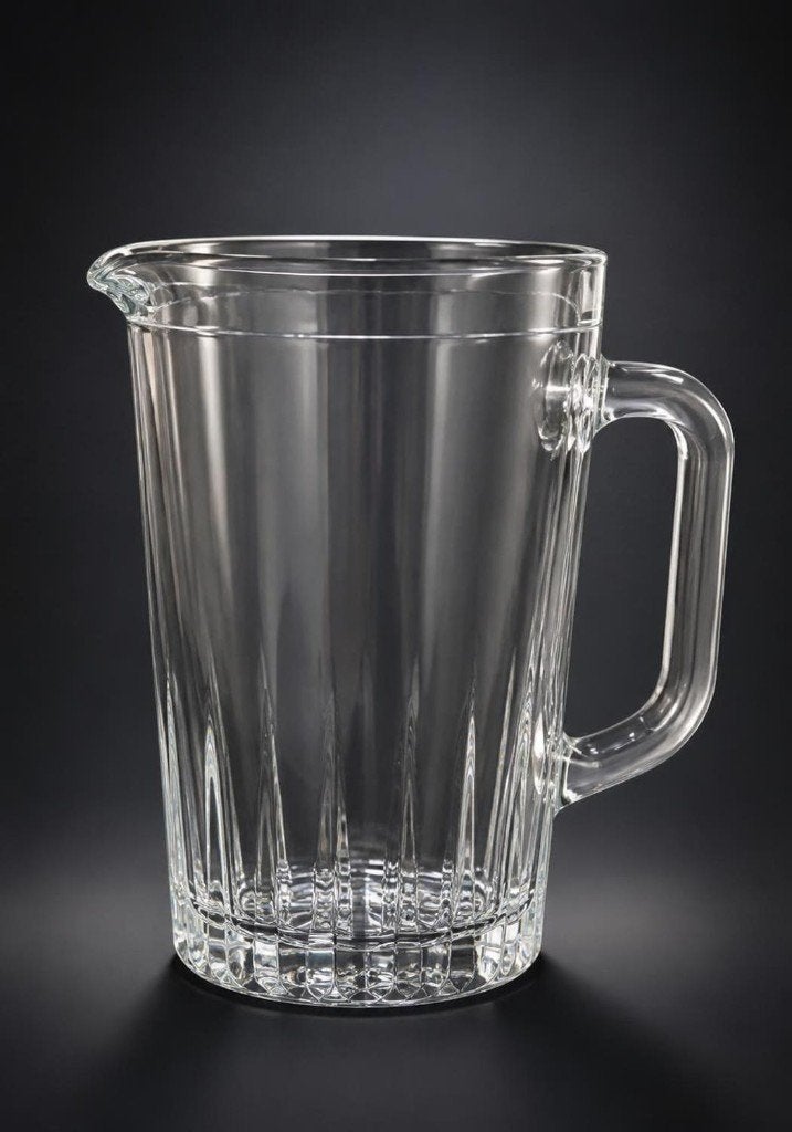 Pichet en verre pressé de la marque Bormioli Rocco., Enlèvement