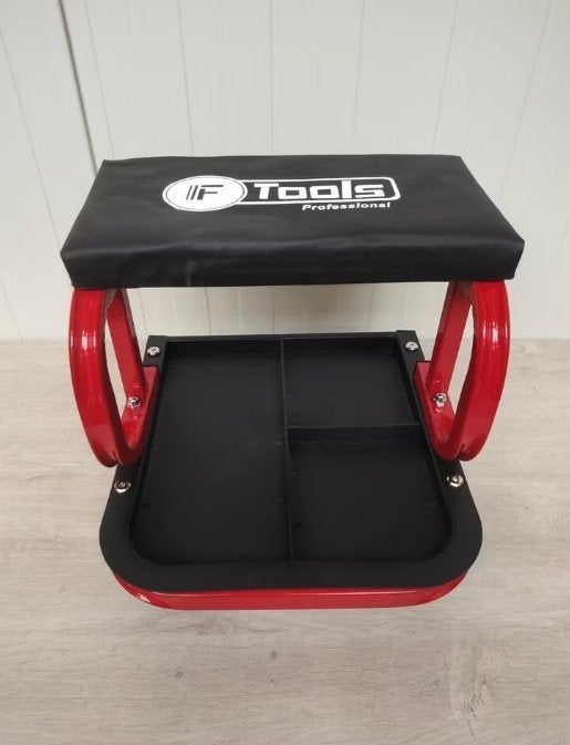 F-tools garagekruk monteurskruk met ingebouwd opbergbakje., Enlèvement, Neuf